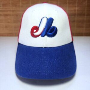 Montreal Expos Hat Cap Blue Red White 47' Brand Cooperstown Collection Youth